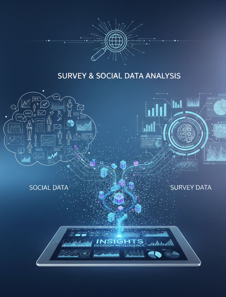 Survey and social data analysis project cover